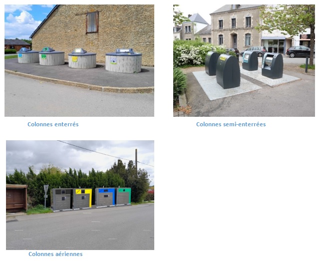 colonnes enterrées